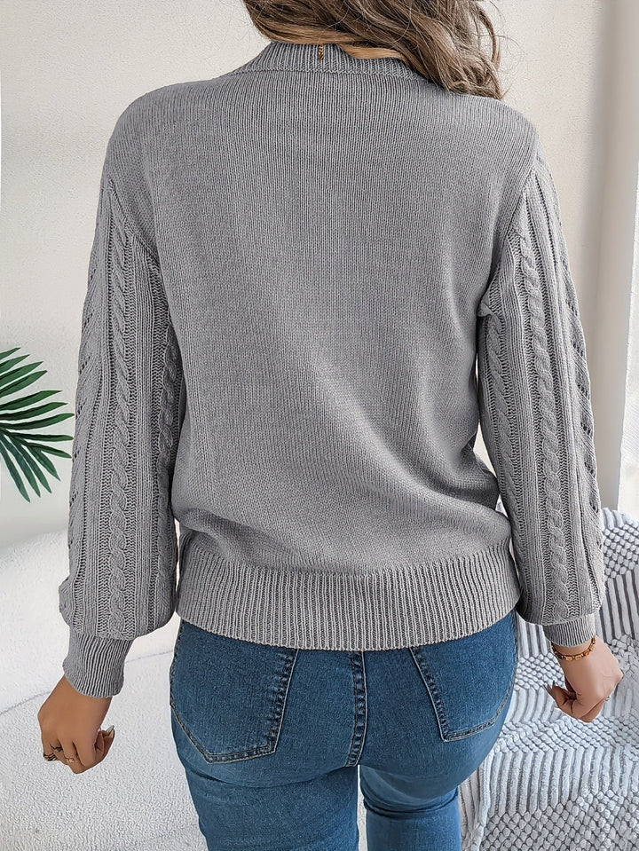 Blythe | Cable Knit Textured Sweater
