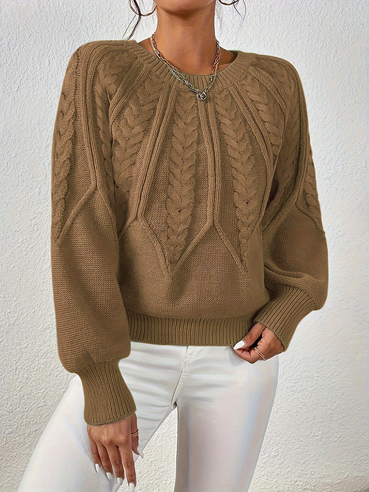 Eleanor | Relaxed Cable Knit Sweater