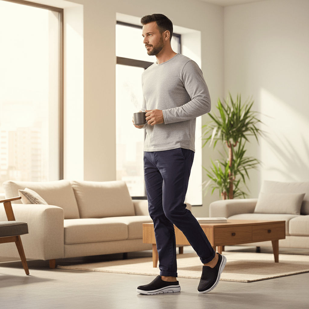 AEROSTEP – Ademend Men's Slippers for Comfort & Freshness