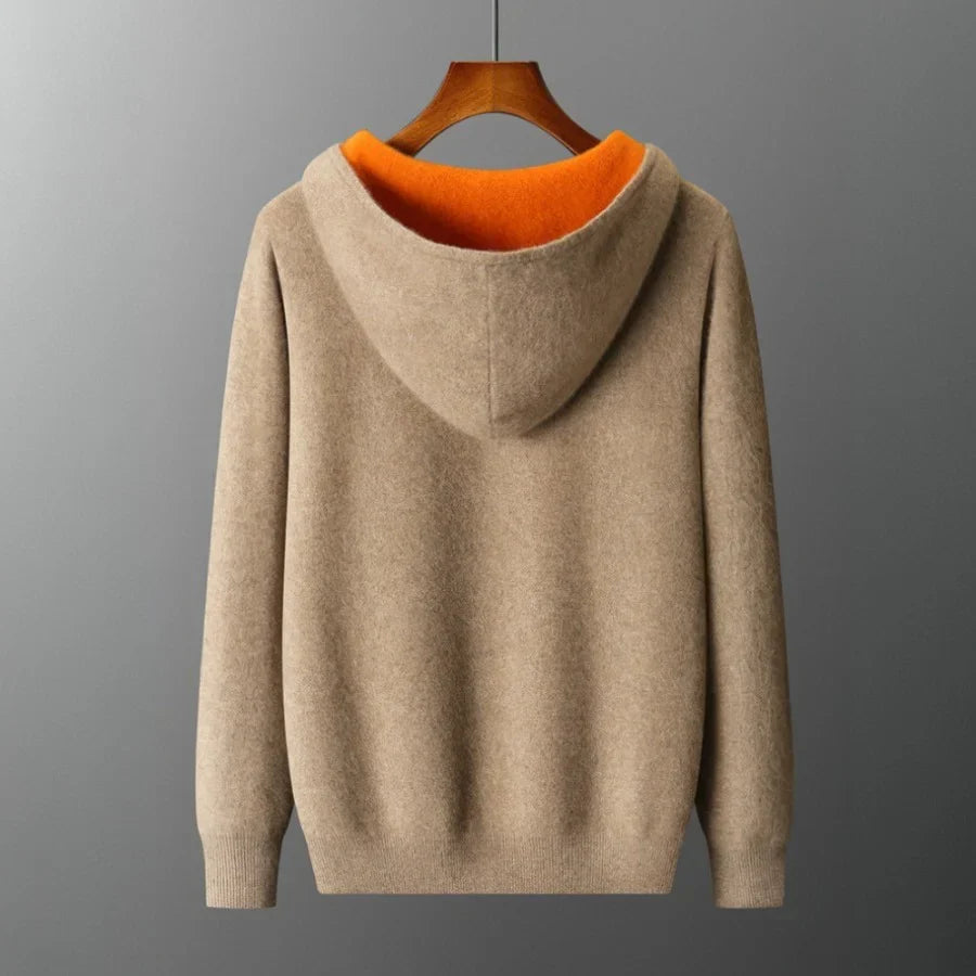 Koji Reversible Cashmere Zip Hoodie
