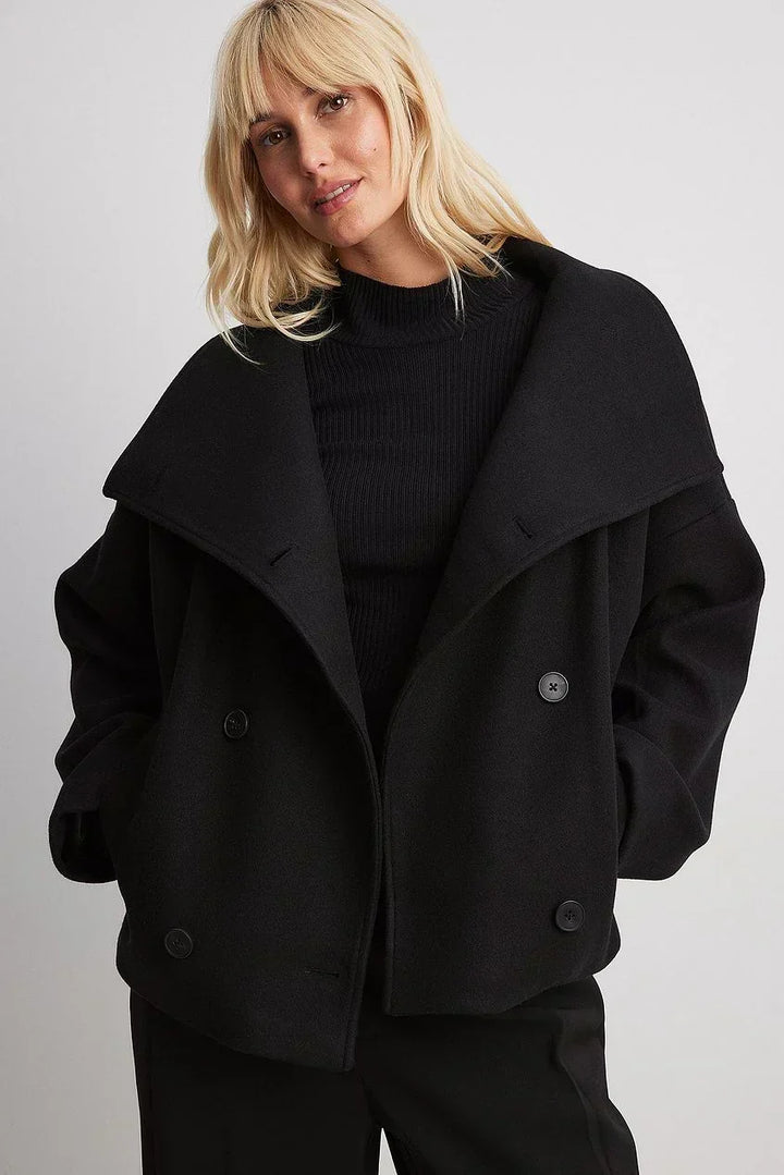 Zoë | Cropped Double-Sided Minimalist Jacket