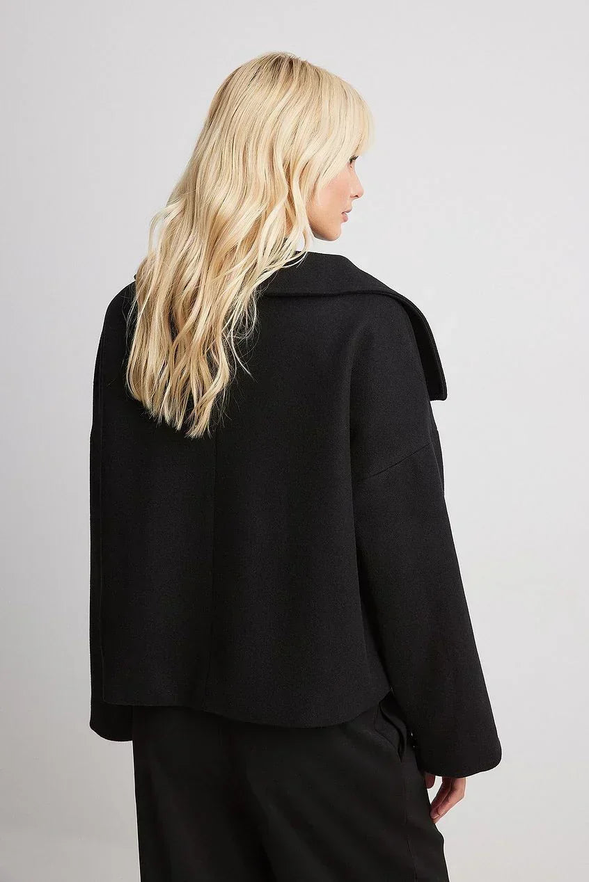 Zoë | Cropped Double-Sided Minimalist Jacket