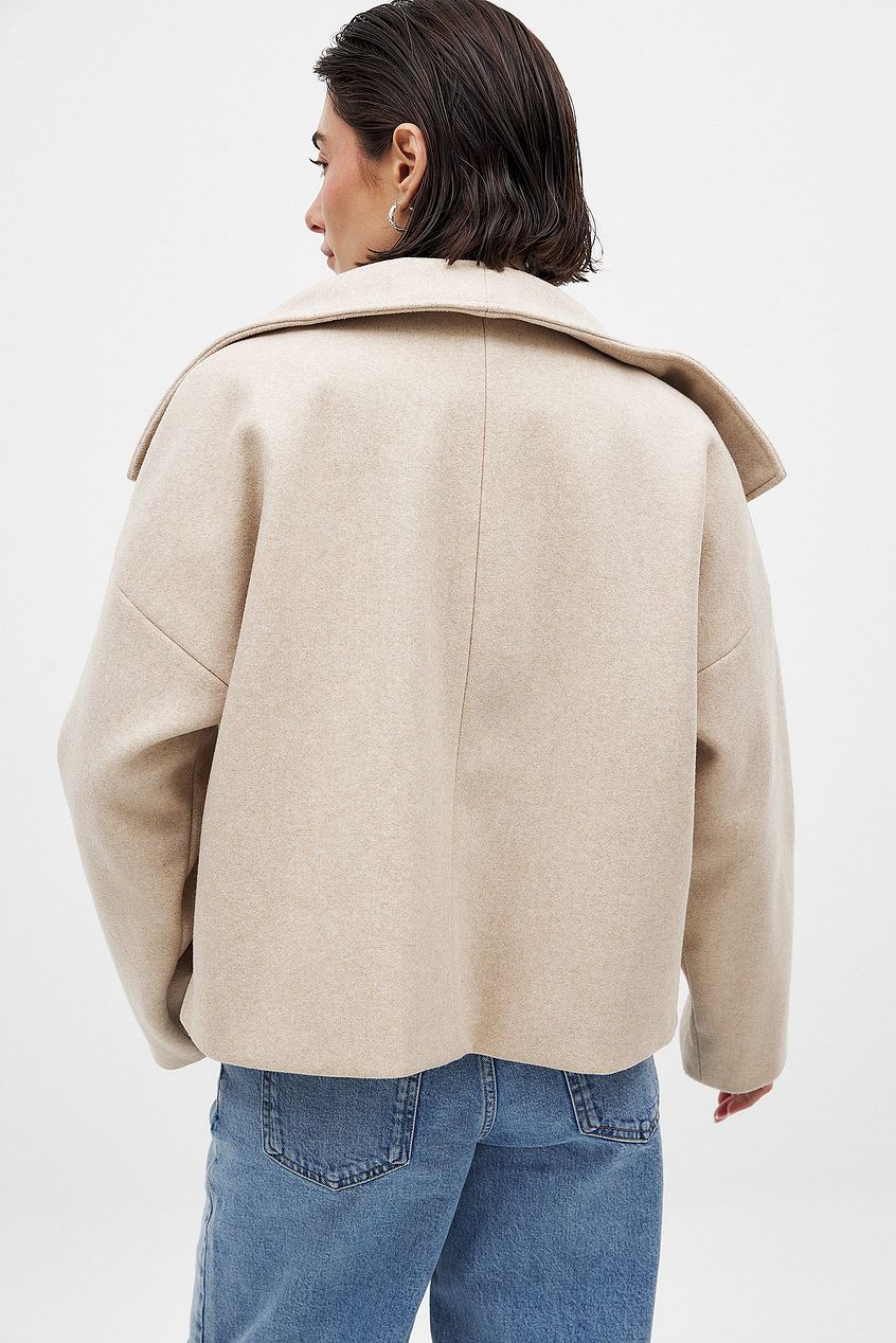 Zoë | Cropped Double-Sided Minimalist Jacket