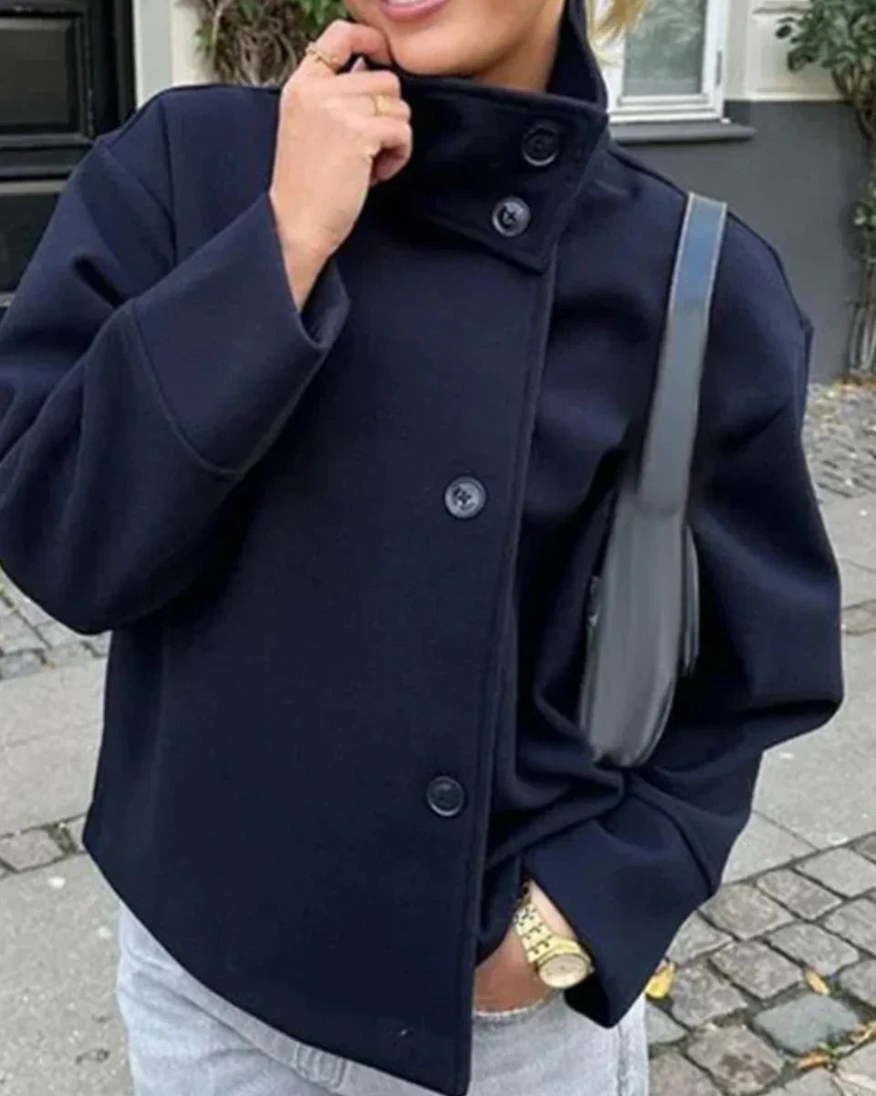 Anwen | High Neck Short Effortless Coat