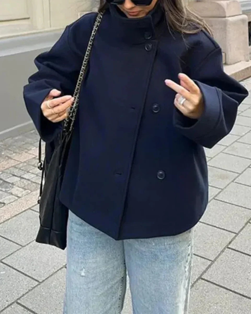 Anwen | High Neck Short Effortless Coat