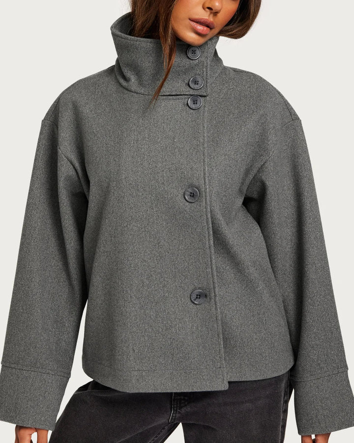 Anwen | High Neck Short Effortless Coat
