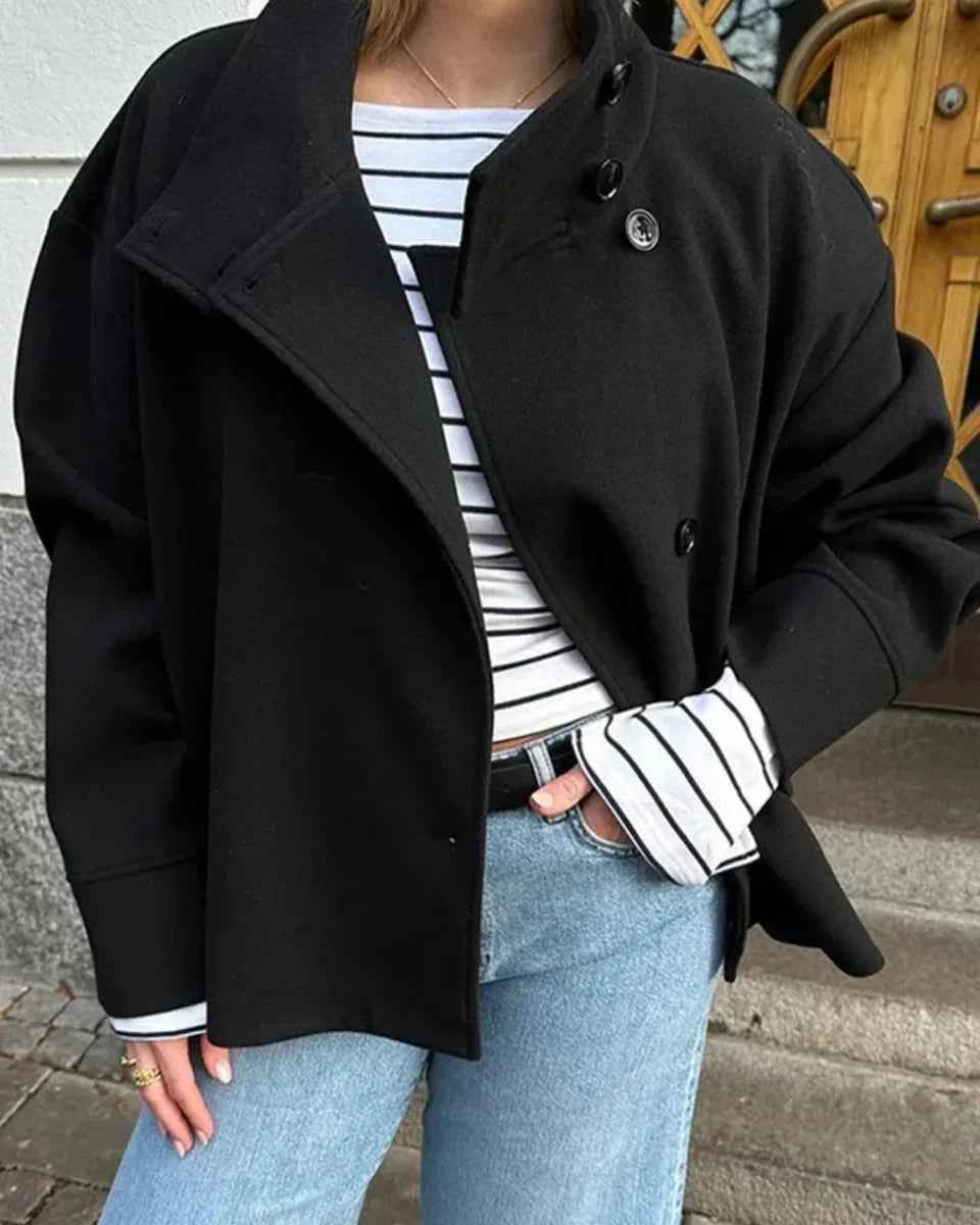 Anwen | High Neck Short Effortless Coat