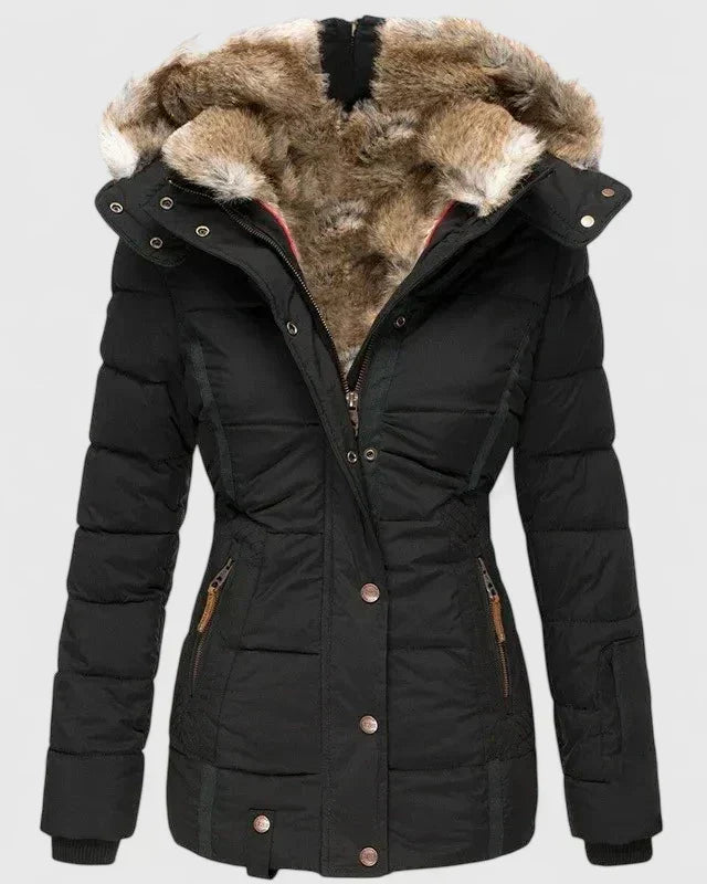 NATALIE – COZY WINTER COAT WITH FUR-LINING