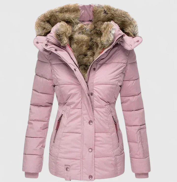 NATALIE – COZY WINTER COAT WITH FUR-LINING