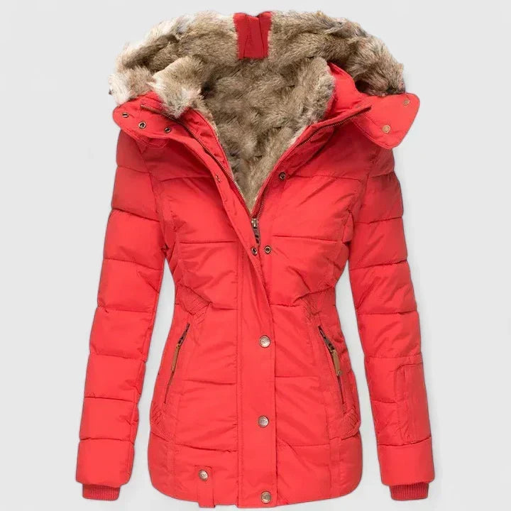 NATALIE – COZY WINTER COAT WITH FUR-LINING