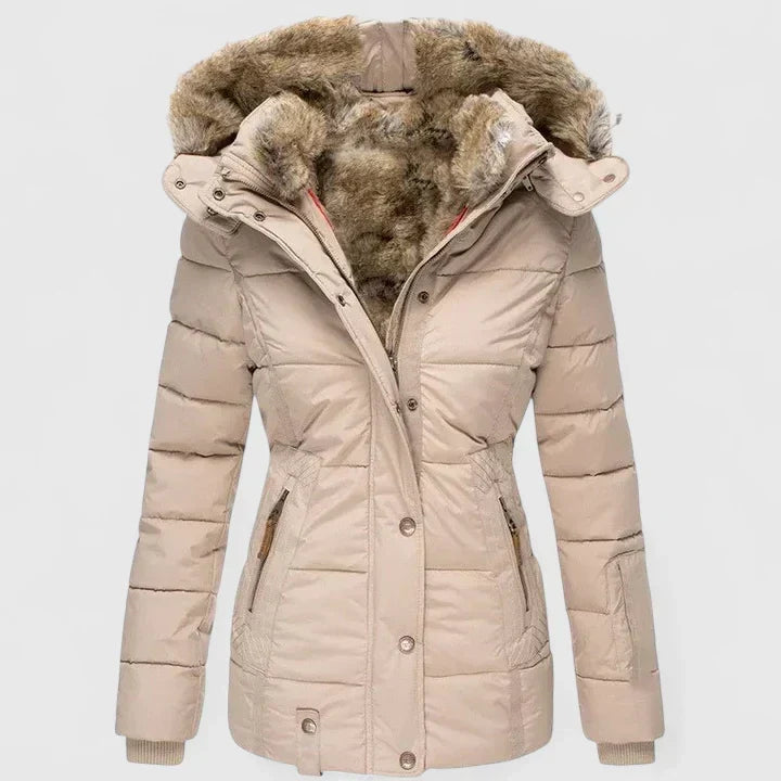 NATALIE – COZY WINTER COAT WITH FUR-LINING