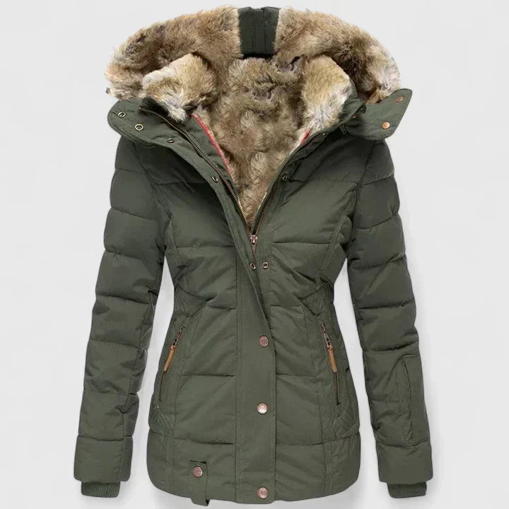 NATALIE – COZY WINTER COAT WITH FUR-LINING