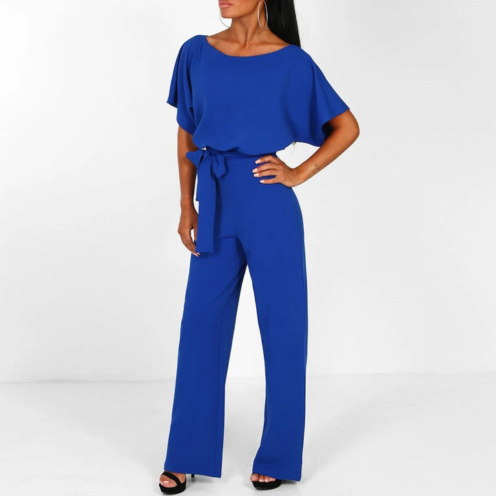 Gia |  Wide-Leg Jumpsuit with Belted Waist and Versatile Style