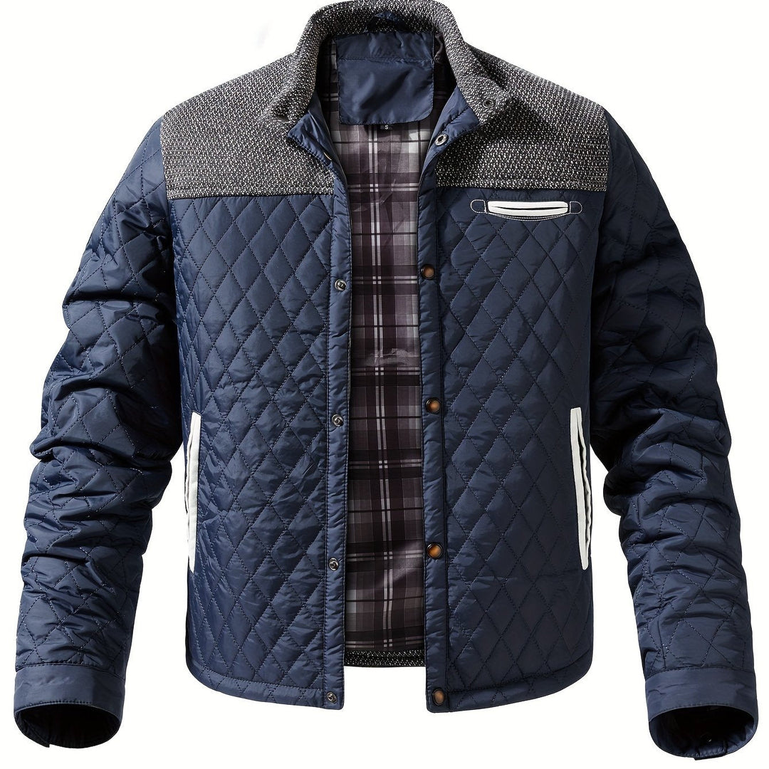 Gideon | Quilted Stand Collar Jacket