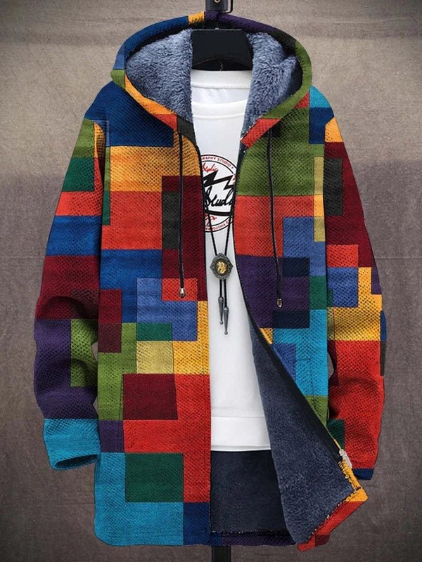 NICKI – COLOR BLOCK FLEECE-LINED HOODIE
