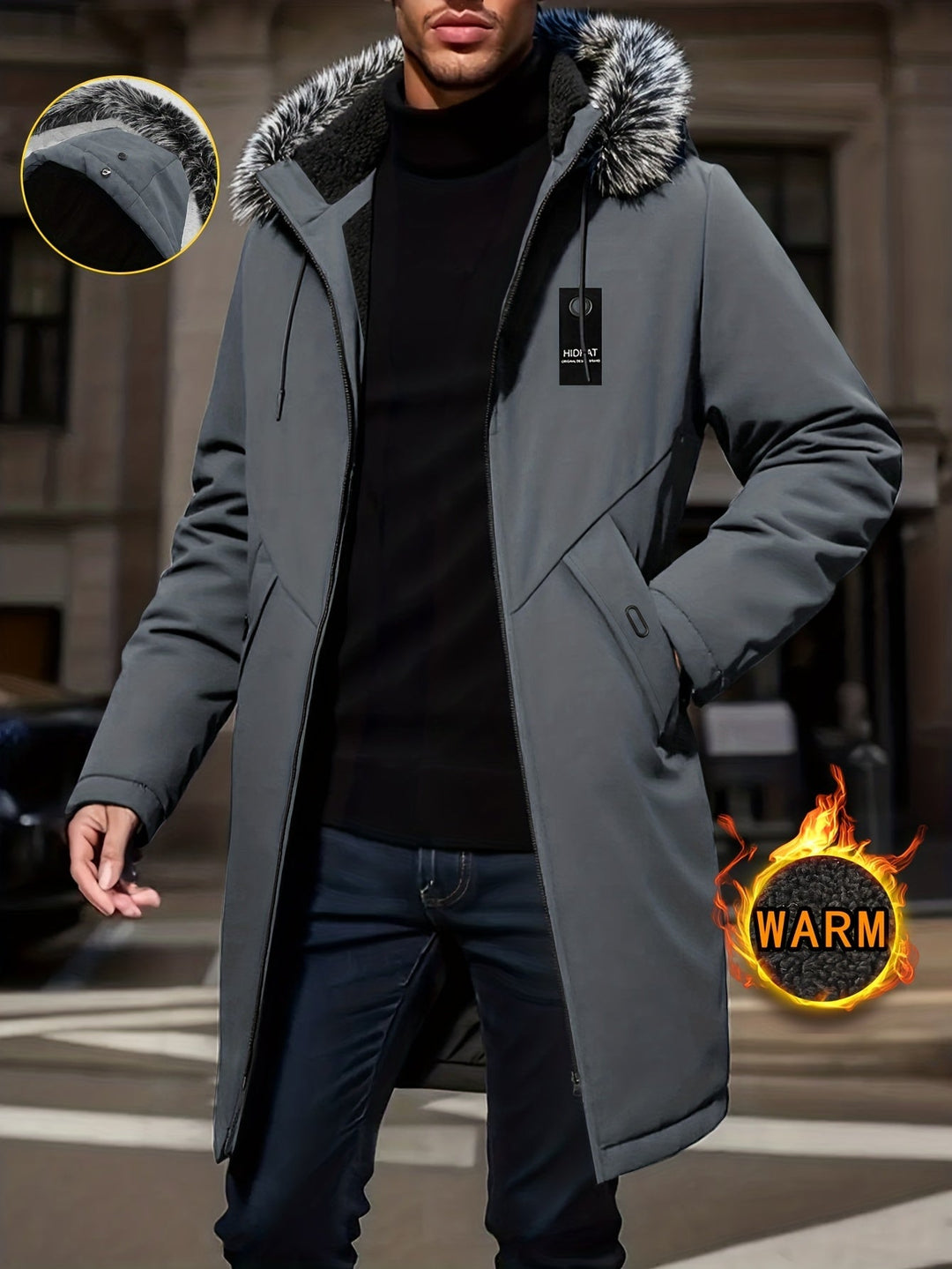 Lincoln | Quilted Mid-Length Parka Jacket