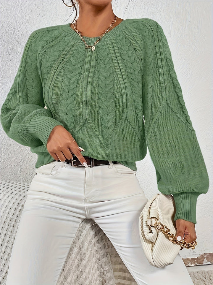 Eleanor | Relaxed Cable Knit Sweater