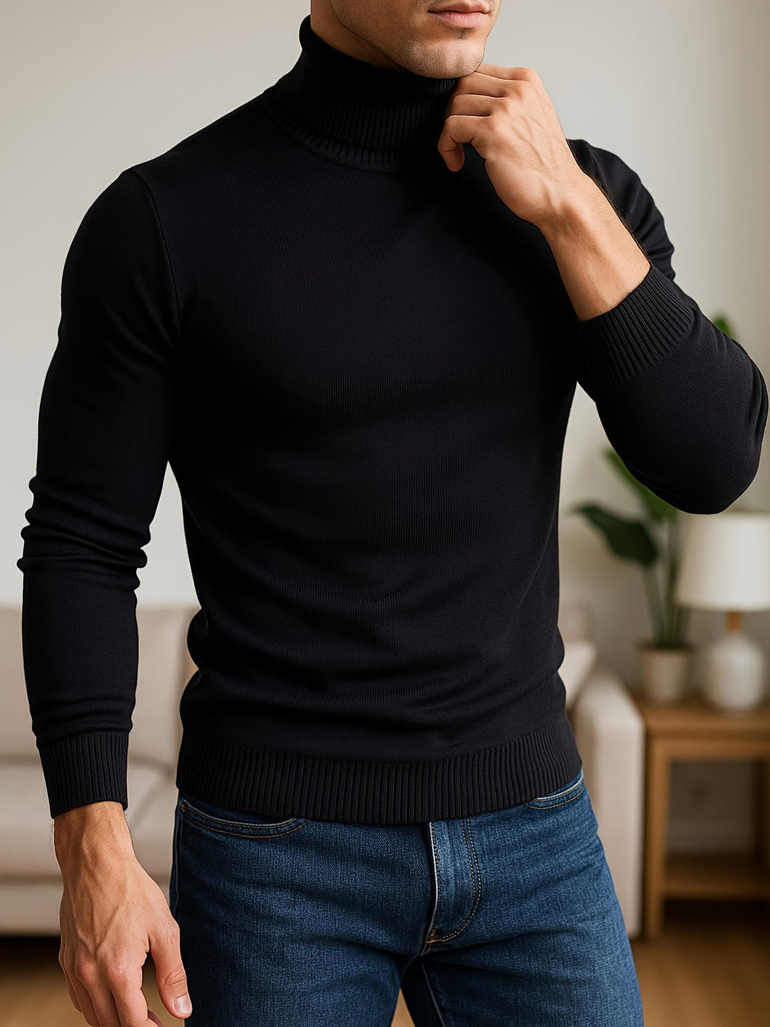 Frederick | Refined High Neck Sweater