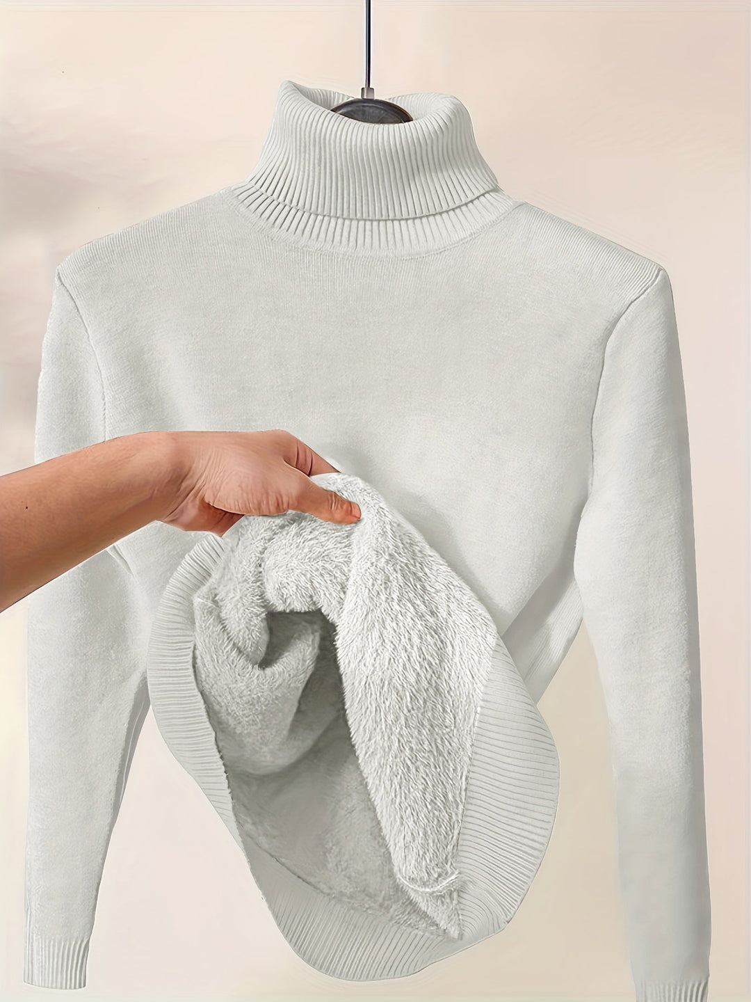 Selena | Cozy Lined High Neck Sweater