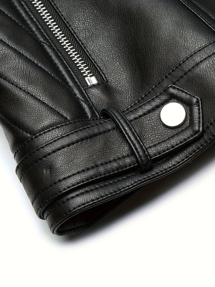 Mabel | Structured Zip-Front Moto Jacket