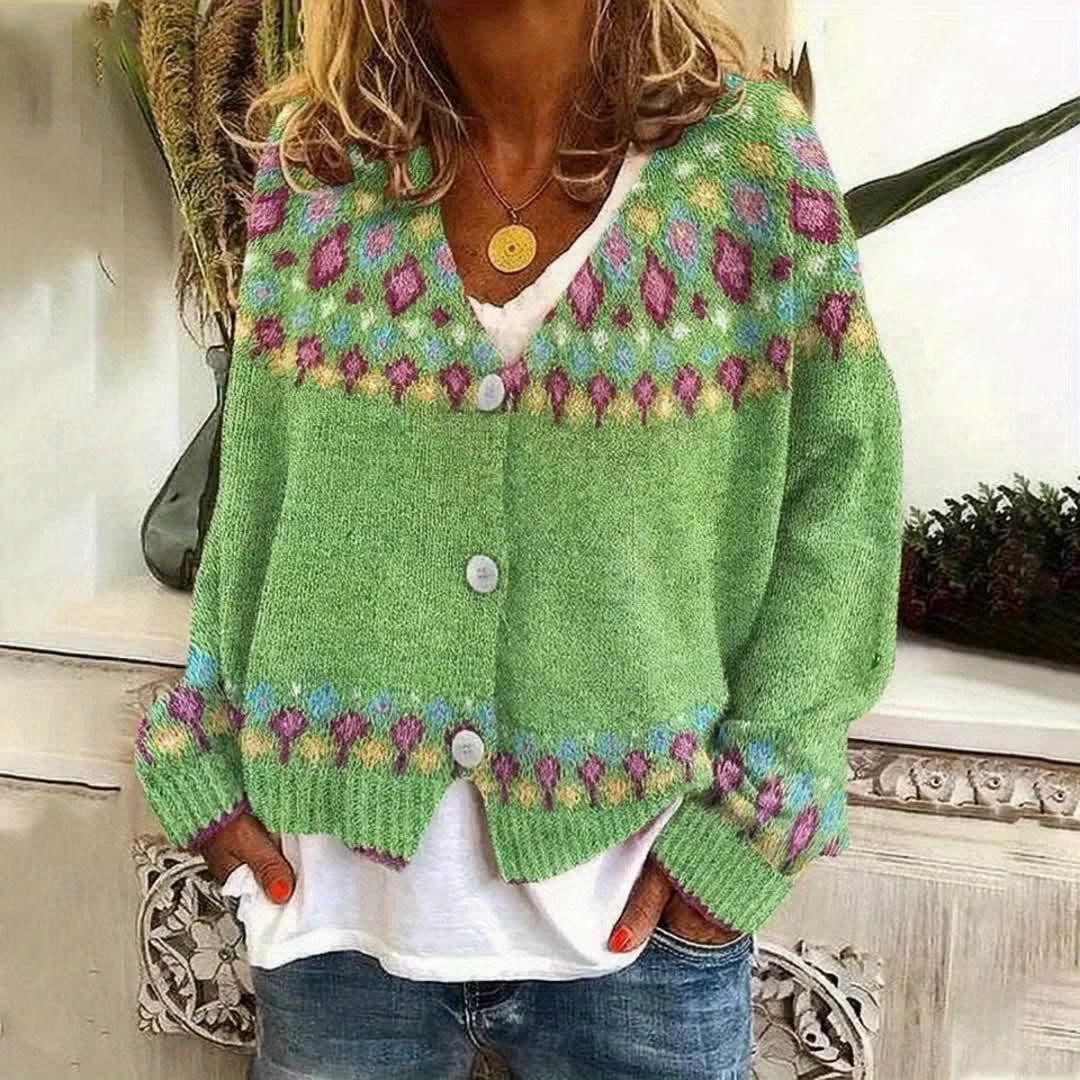 Esme | Nordic Printed Cardigan