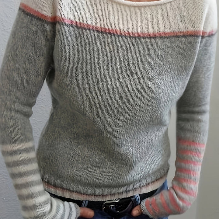 Francesca | Color-Block Bootneck Sweater