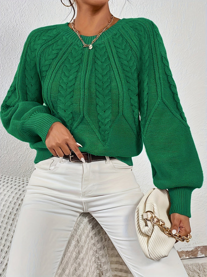 Eleanor | Relaxed Cable Knit Sweater