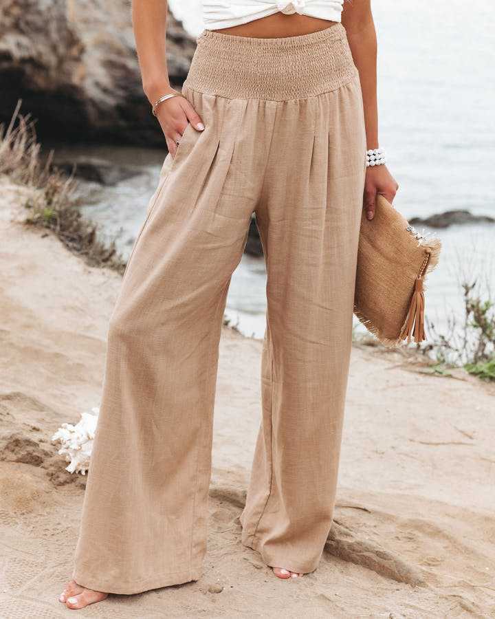 Maren | Beach Trousers with Wide Legs and Lightweight Fabric