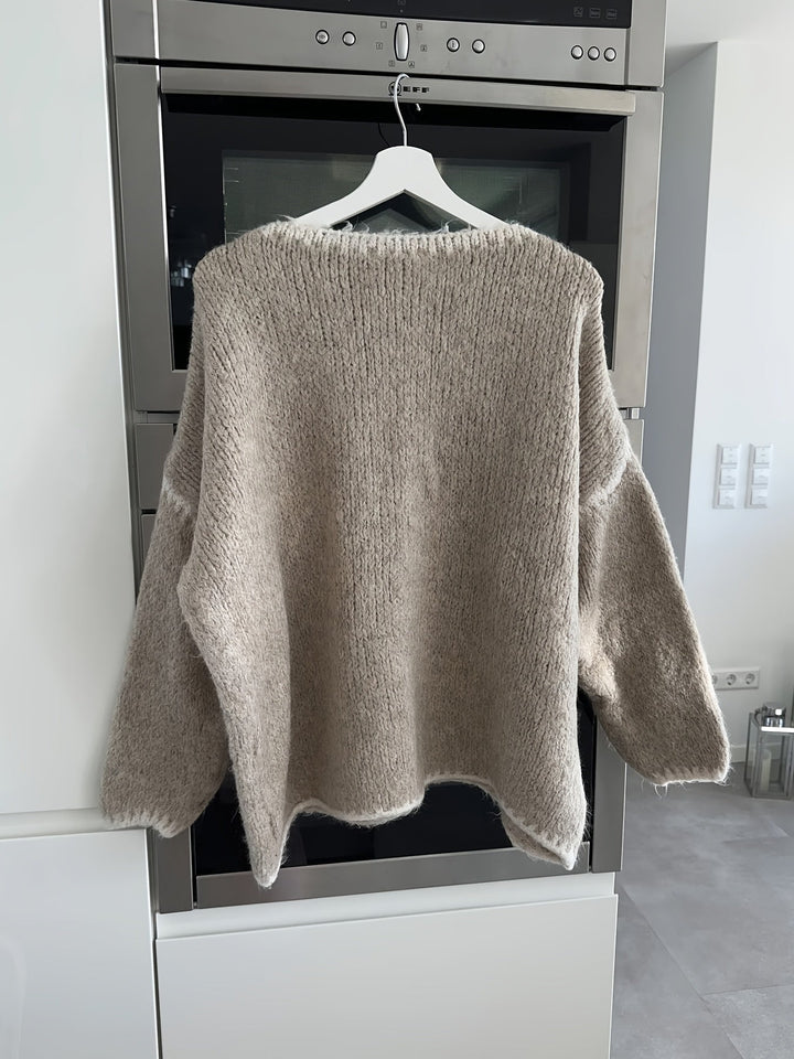 Willa | Women's Sweater with Crewneck and Ribbed Cuffs
