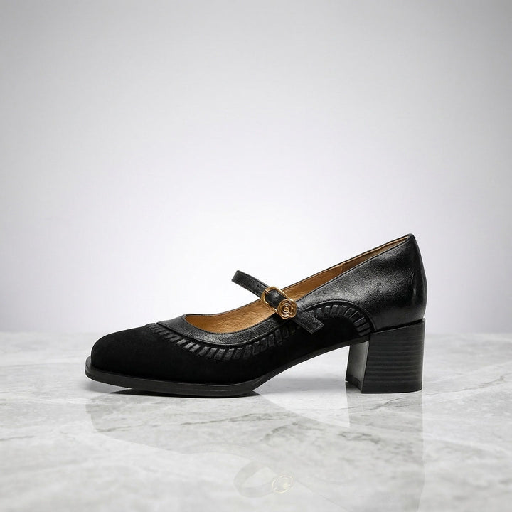 Emerson | Women's Pumps with Strap and Block Heel