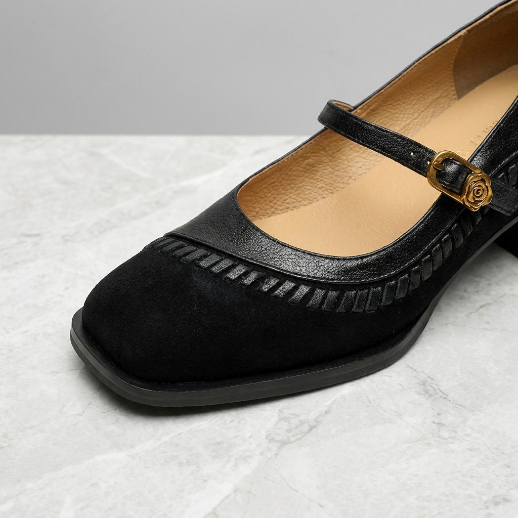 Emerson | Women's Pumps with Strap and Block Heel