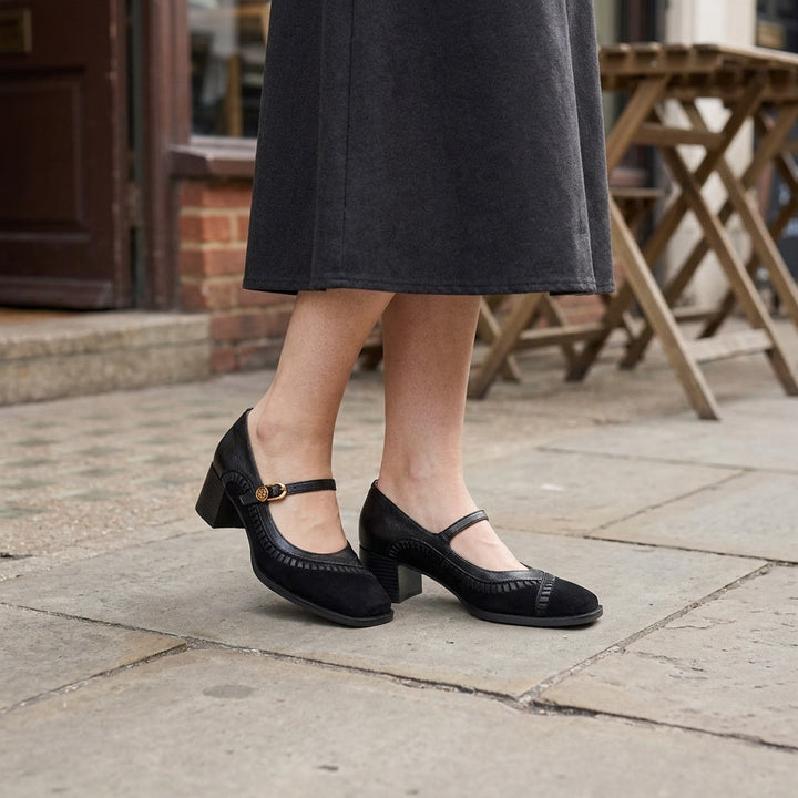 Emerson | Women's Pumps with Strap and Block Heel