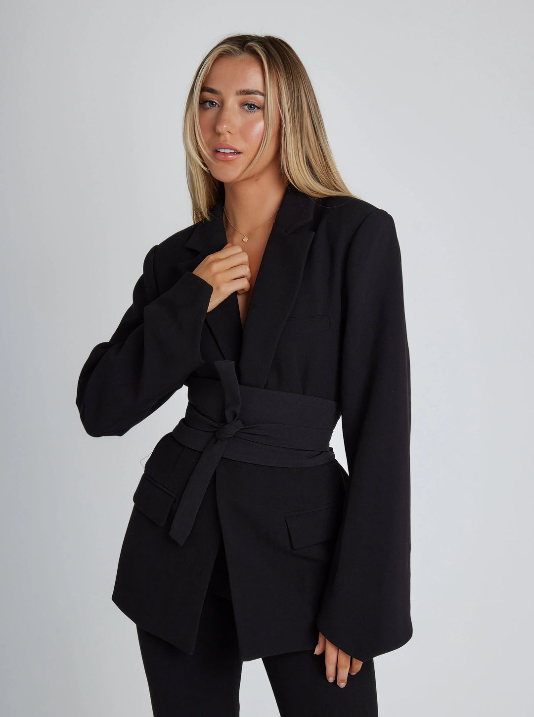 | Tailored Knotted Blazer