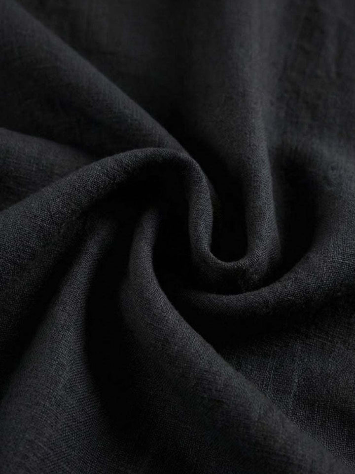 Effortless Boho Oversized Batwing Maxi Couture Cotton Linen Blend Floor Length Dress