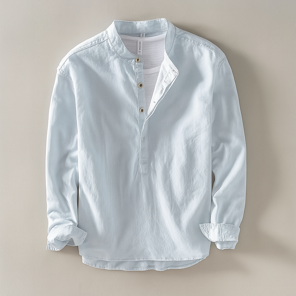 Brad | Men's Long Sleeve Henley Shirt