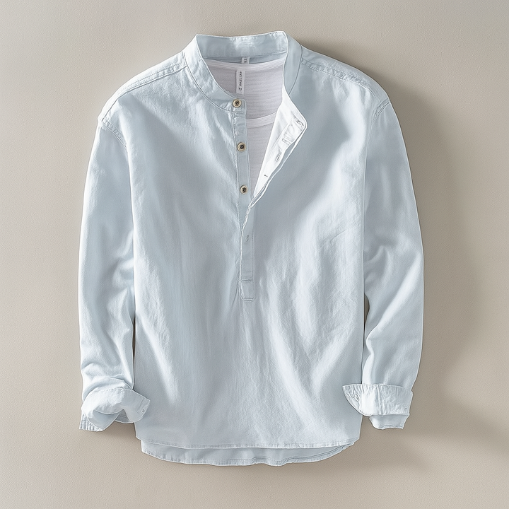 Brad | Men's Long Sleeve Henley Shirt