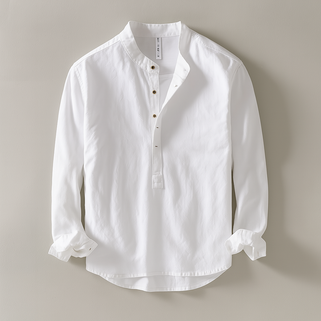 Brad | Men's Long Sleeve Henley Shirt
