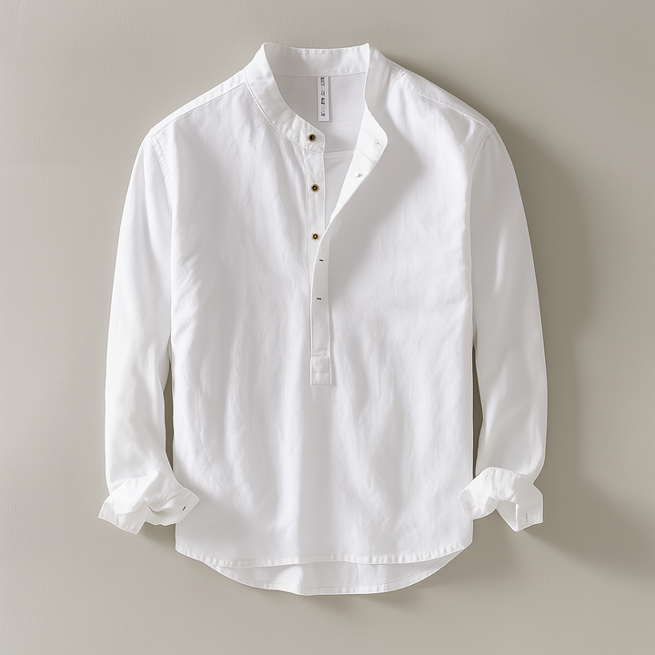Brad | Men's Long Sleeve Henley Shirt