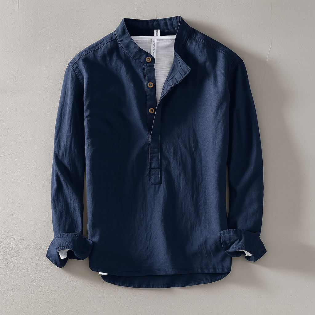 Brad | Men's Long Sleeve Henley Shirt