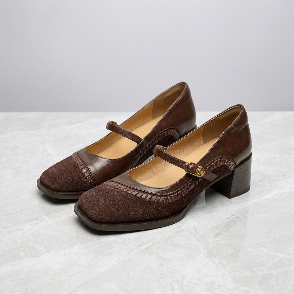Emerson | Women's Pumps with Strap and Block Heel