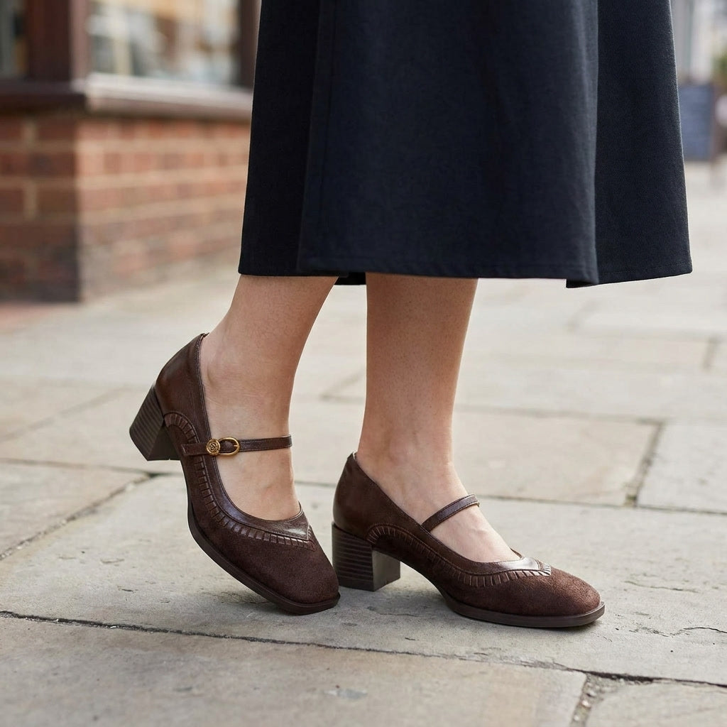 Emerson | Women's Pumps with Strap and Block Heel
