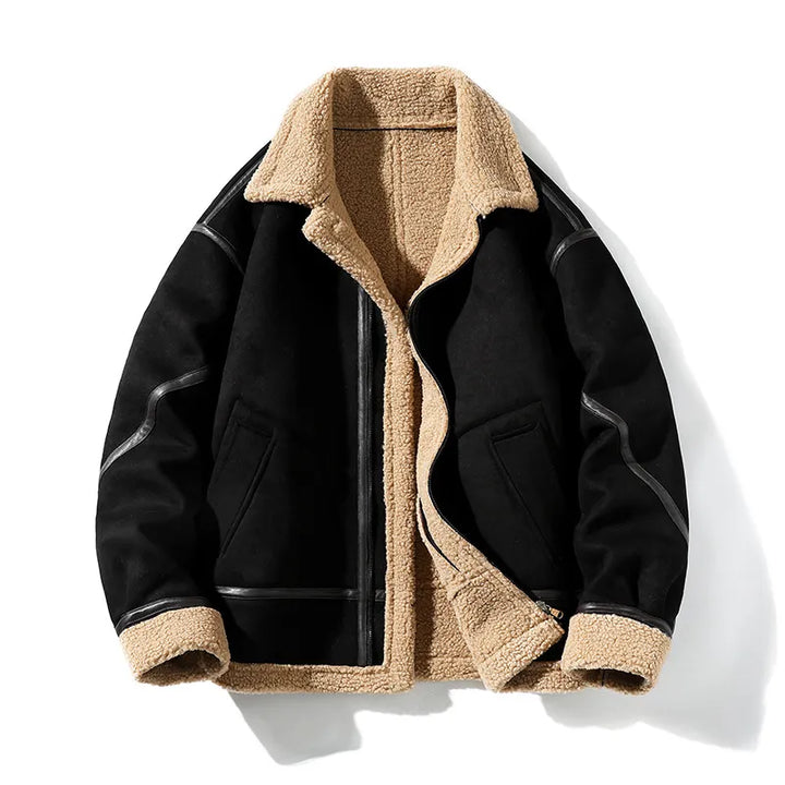 Diego | Men's Jacket with Textured Lining and Zipper