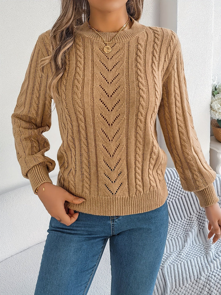 Blythe | Cable Knit Textured Sweater