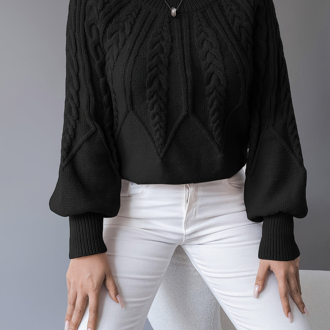 Elsie | Cable Knit Texture Sweater