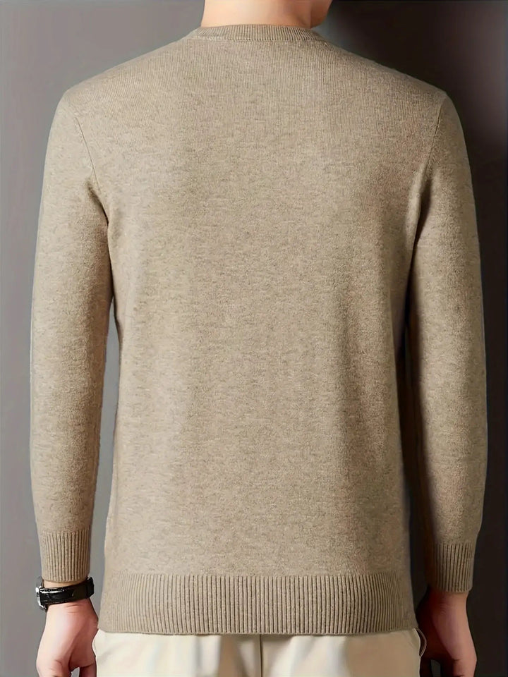 Jonah | Knitted Sweater with Stand-Up Collar