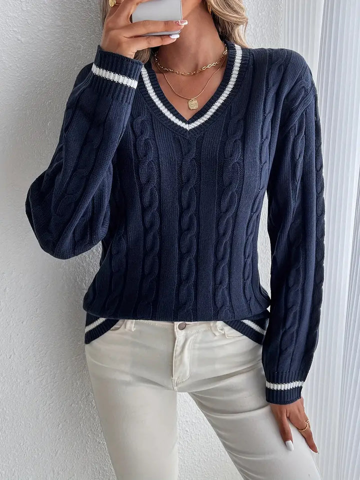 EMILY – CLASSIC V-NECK SWEATER