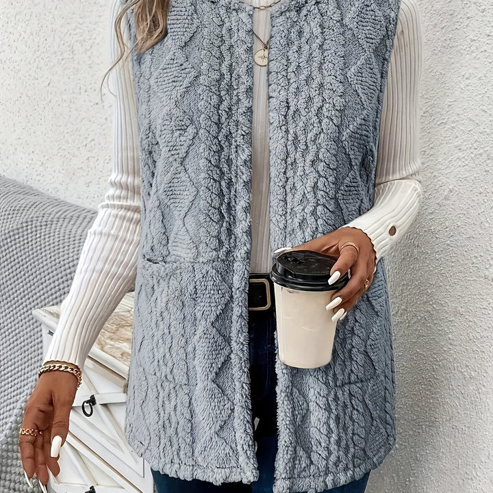 Brenna | Cozy Textureless Sleeveless Vest