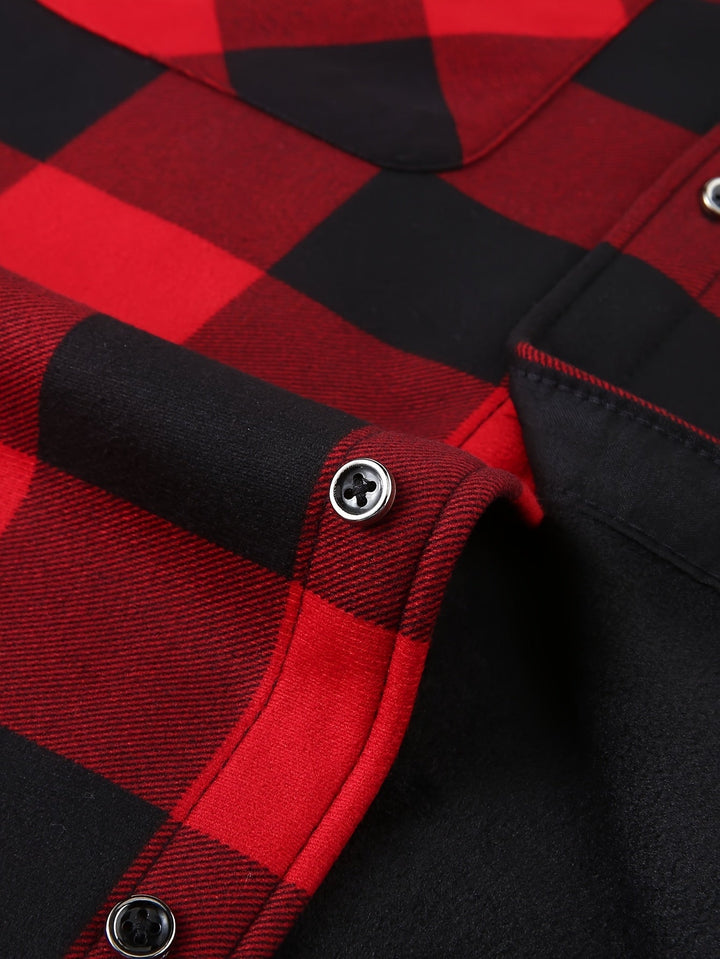 Desmond | Quilted Checkered Shirt Jacket