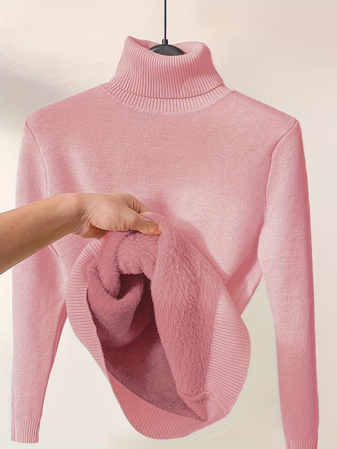 Selena | Cozy Lined High Neck Sweater