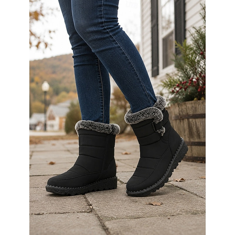 Greta | Cozy Winter Snow Boots with Fur Trim